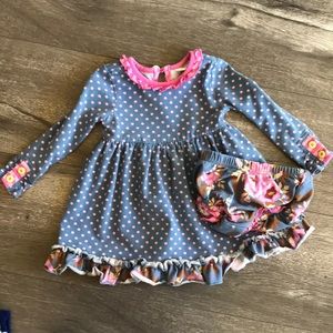 Matilda Jane dress with bloomers - set - May 2017